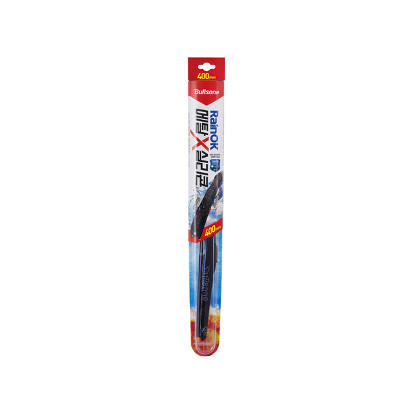 BULLSONE RainOk Metal X Silicon Wiper Blade, Rain Repellent 650mm 400mm