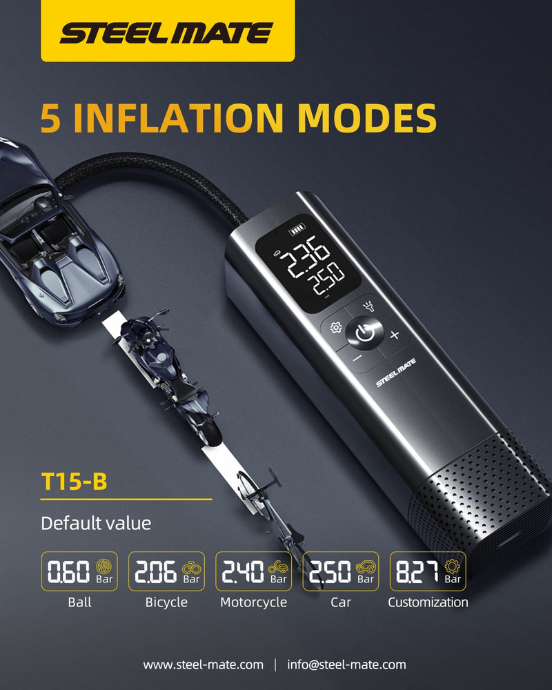 STEELMATE T15B Mini Tyre Inflator