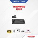 THINKWARE Q200 2-CH 2k QHD Front/Back 1080p FHD Car Dash Cam with 64GB SD, Parking Mode, WiFi, Night Vision