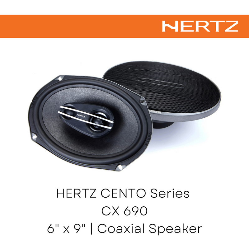 HERTZ CENTO Series Coaxial Speaker CX 690 - SET COAX 3Way 6"x9"+Grille Car Audio Speakers Sound system