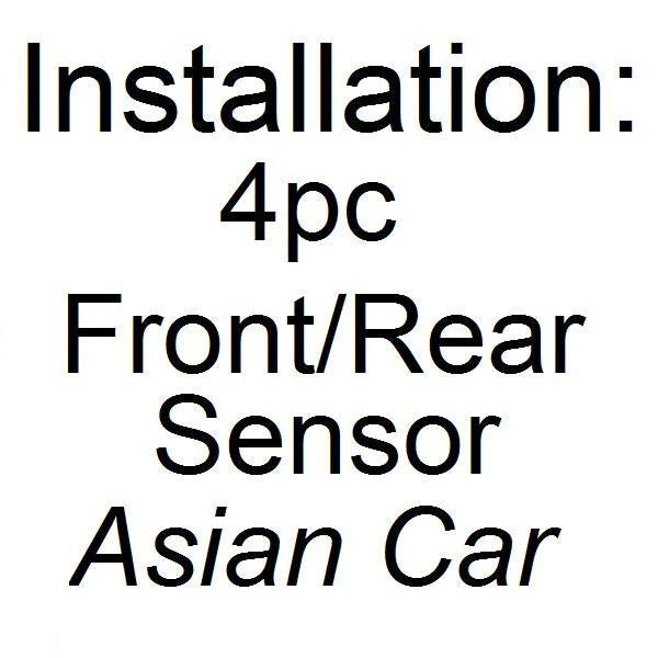 Installation - Parking Assist 4 Pcs Front/ Rear Sensors (ASIAN CAR)