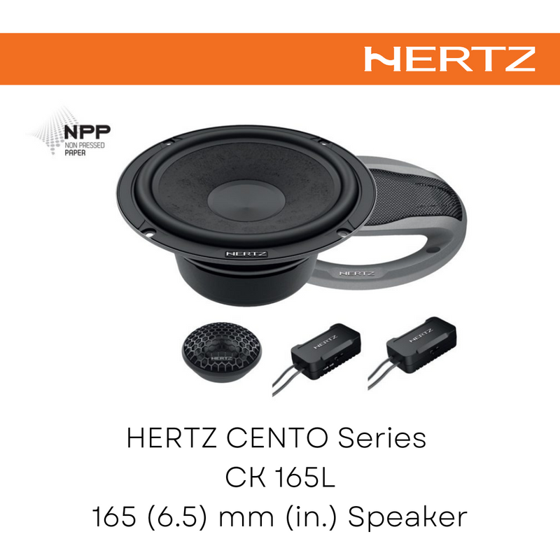 HERTZ CENTO Series Speaker CK 165L - KIT 2Way+Grille Car Audio Speakers Sound system