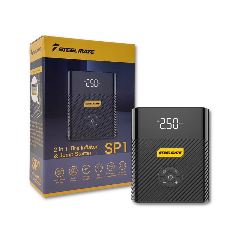 STEELMATE SP1 2in1 Jump start and Tyre inflator system 12V 8800mAh, Car Battery Booster Pack, Portable,LOCAL SG WARRANTY