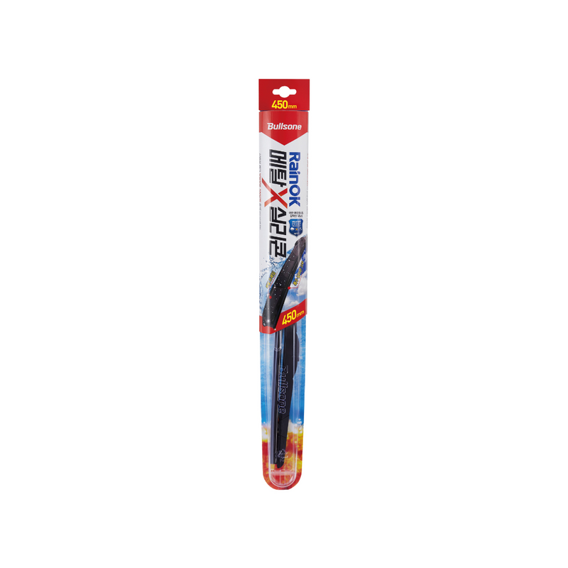 Bullsone RainOk Metal X Silicon Wiper Blade, Rain Repellent 650mm