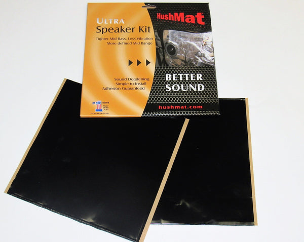 HushMat Speaker Kit - 2 Sheets 10" x 10" ea - Black (Part Number: 10110)