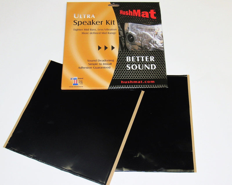HushMat Speaker Kit - 2 Sheets 10" x 10" ea - Black (Part Number: 10110)