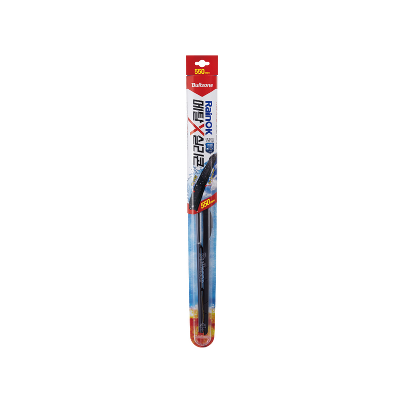 Bullsone RainOk Metal X Silicon Wiper Blade, Rain Repellent 650mm