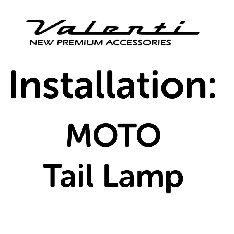 Installation VA - Moto Tail Lamp