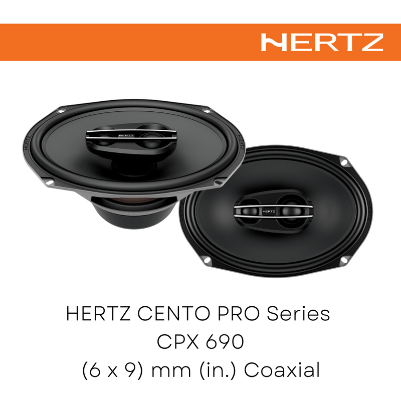 HERTZ CENTO Pro Series Coaxial Speaker CPX 690 - SET COAX 3Way 6"x9"+Grille Car Audio Speakers Sound system