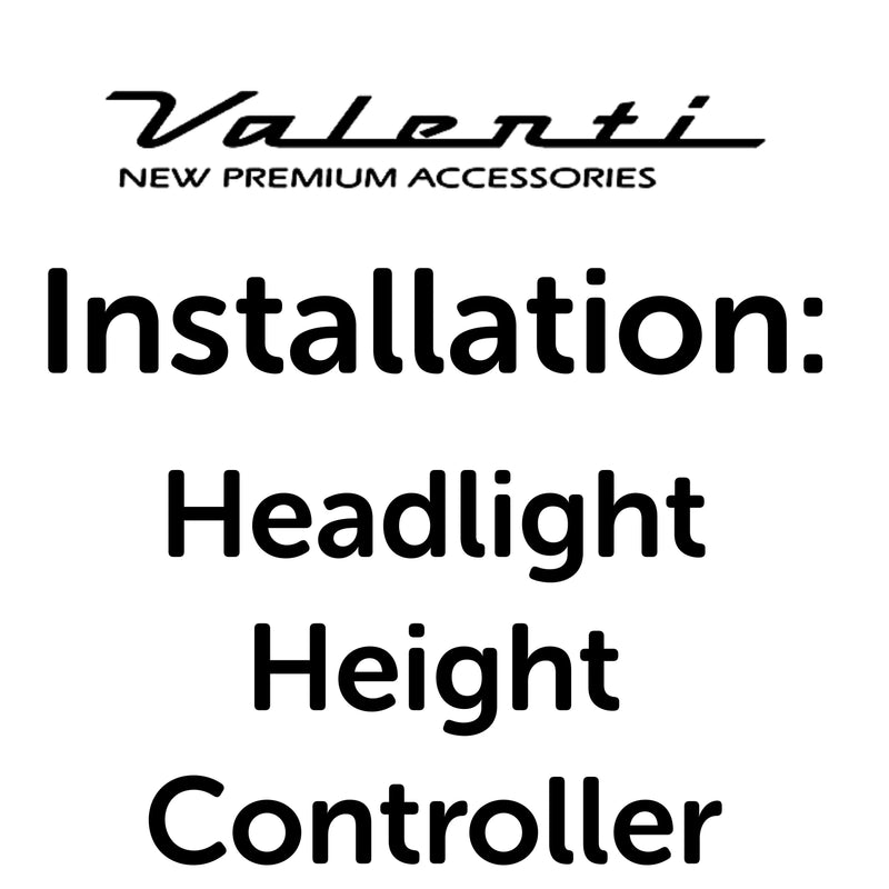 Installation VA - Headlight Height Controller