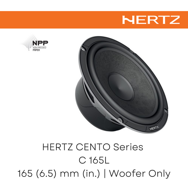 HERTZ CENTO Series Component Speaker C 165L - Set Woofer 165mm Car Audio Speakers Sound system