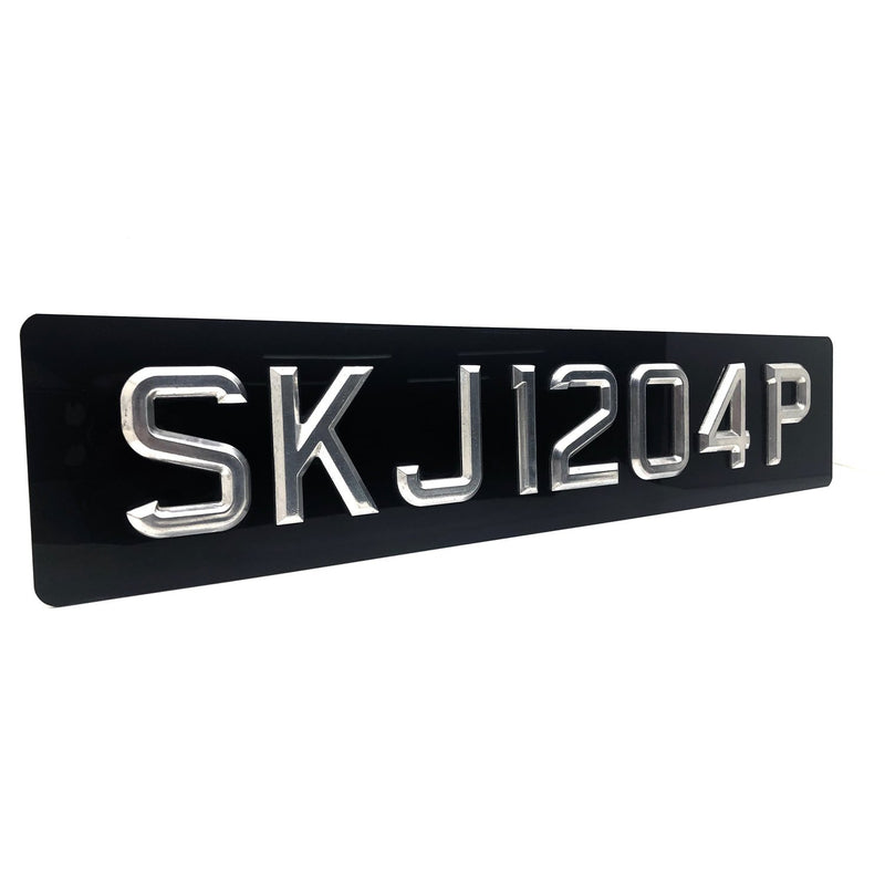 Crimson Silver (Car Plate)