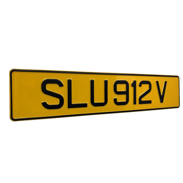 Matte Black (Car Plate)