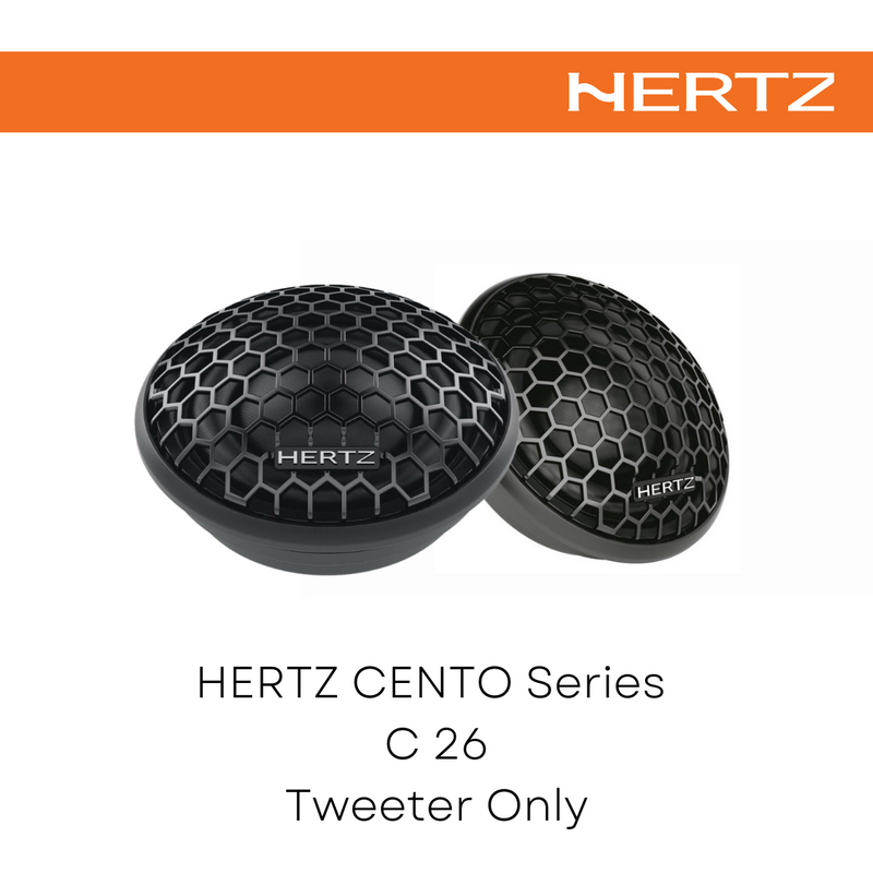 HERTZ CENTO Series Component Speaker C 26 - Set Tweeter Ndym Car Audio Speakers Sound system