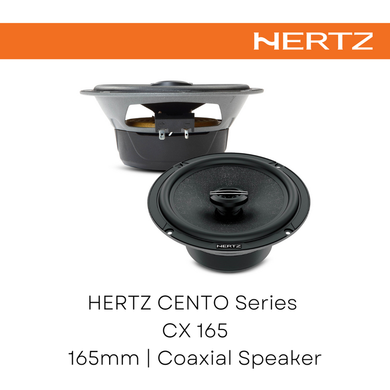 HERTZ CENTO Series Coaxial Speaker CX 165 - SET COAX 2Way 165mm Car Audio Speakers Sound system