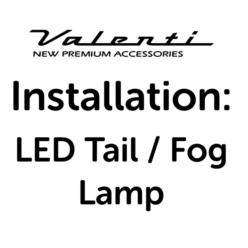 Installation VA - LED Tail Lamp