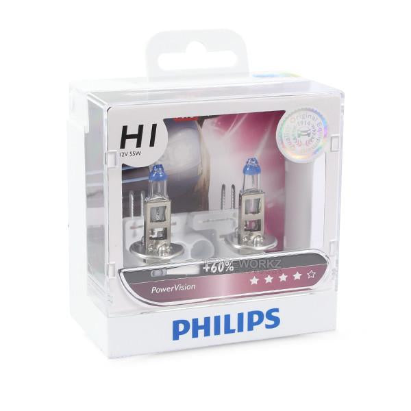 Philips Headlamp PowerVision 12V 55W H1 12258 PWVS2