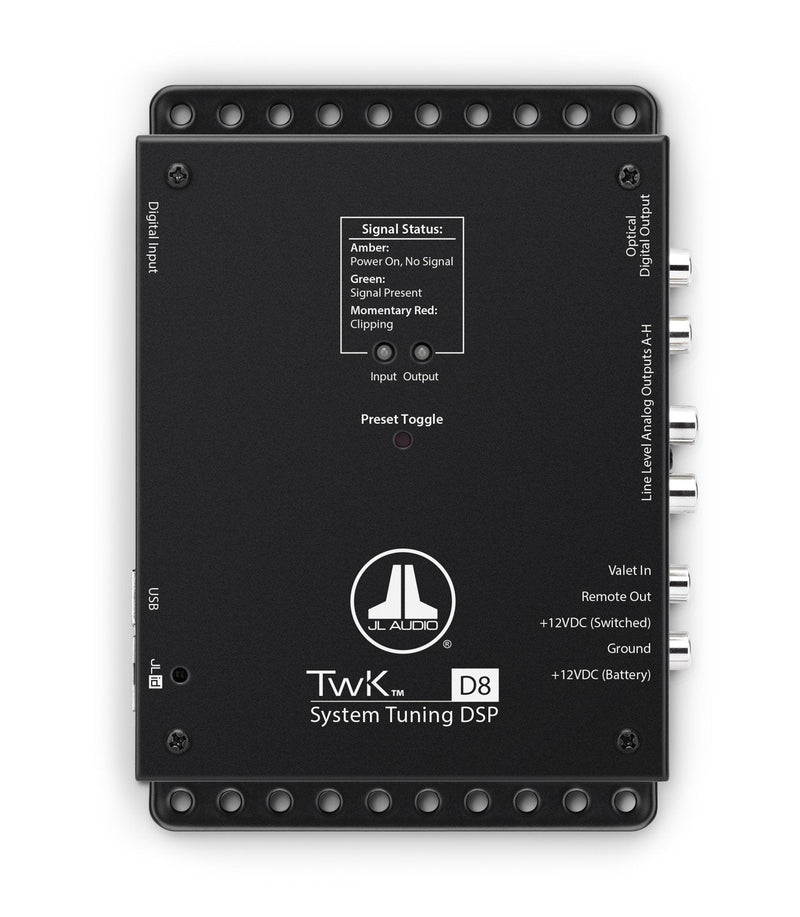 JL Audio TwK-D8 System Tuning DSP Digital INPUT ONLY / 8-ch. Analog OUTPUTS - DRC-200 Included