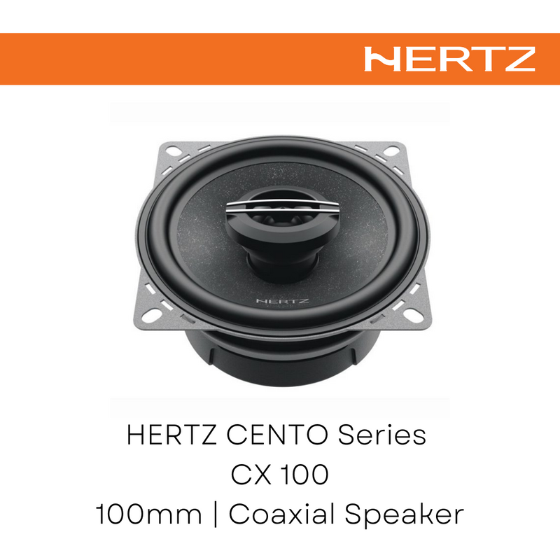 HERTZ CENTO Series Coaxial Speaker CX 100 - SET COAX 2Way 100mm Car Audio Speakers Sound system