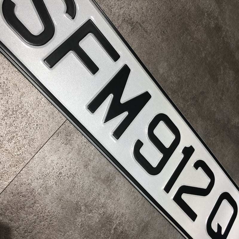 Matte Black (Car Plate)