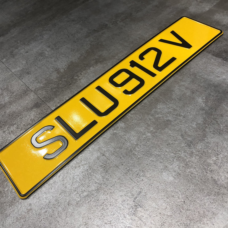 Matte Black (Car Plate)