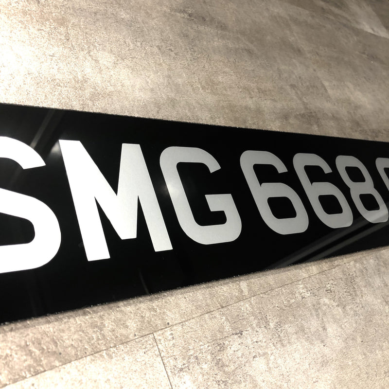 Sallion Black (Car Plate)