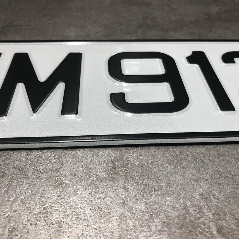 Matte Black (Car Plate)
