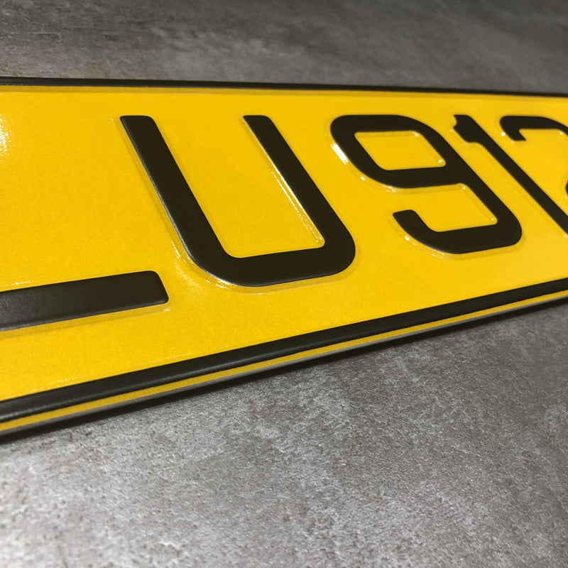 Matte Black (Car Plate)